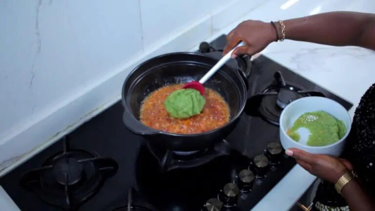 Cucumber with pepper on fire