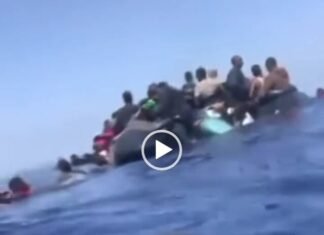 Moment Africans Were Seen Stranded In Mediterranean Sea While Trying To Reach Europe (VIDEO)