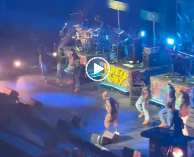 Moment Asake 'Took To His Heels' During Live Performance On Stage At Capital One Arena