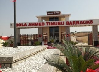 Tinubu Inaugurates Bola Ahmed Tinubu Barracks In Abuja