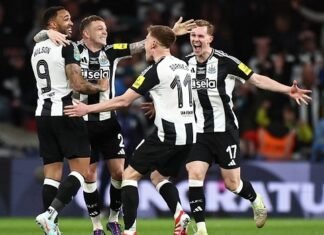 Newcastle Stun Liverpool In League Cup Final To End 56-Year Trophy Drought