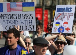Tens Of Thousands March In US Against Trump