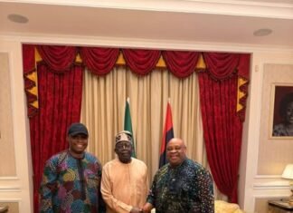 Tinubu Hosts Governor Adeleke, Deji Adeleke, Davido in Lagos