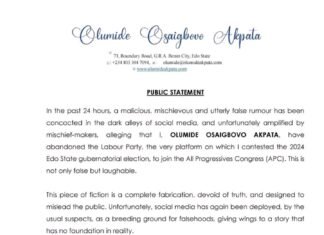Akpata Speaks On Alleged APC Defection