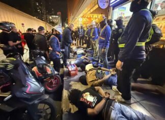 Thai Police Disguised As Construction Workers Arrest Eight Nigerians For Drugs