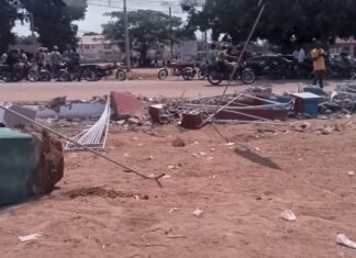 Tinubu Campaign Office Demolished