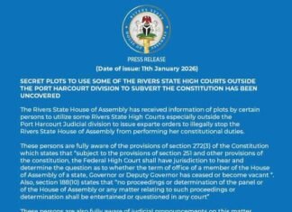 Rivers Assembly Raises Alarm Amid Impeachment Process Against Fubara, Deputy