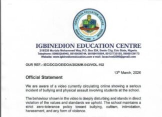 Igbinedion Education Centre Reacts To Viral Video Of Bullying And Physical Assault Involving Students At The School