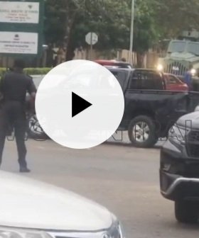 Heavy Security Presence At INEC Headquarters In Abuja Over Planned #OccupyINEC Protest