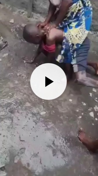 Drama As Women Forcefully Bath Young Boy Who Refused To Bathe Since January Over Superstition It Will Make Him Rich