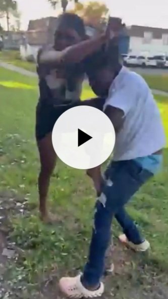 Drama As Lady Confronts Man, Beats Him In A Fight, Then Runs Away After Disgracing Him