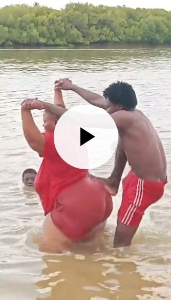 What A Man Was Seen Doing With A Lady Inside A River Sparks Reactions