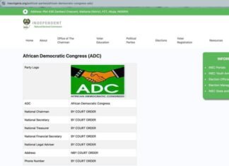 INEC Updates ADC’s Information On Its Website