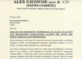 Kenneth Okonkwo Reacts Strongly As Peter Obi Demands N5bn, Apology Over Defamation Allegations