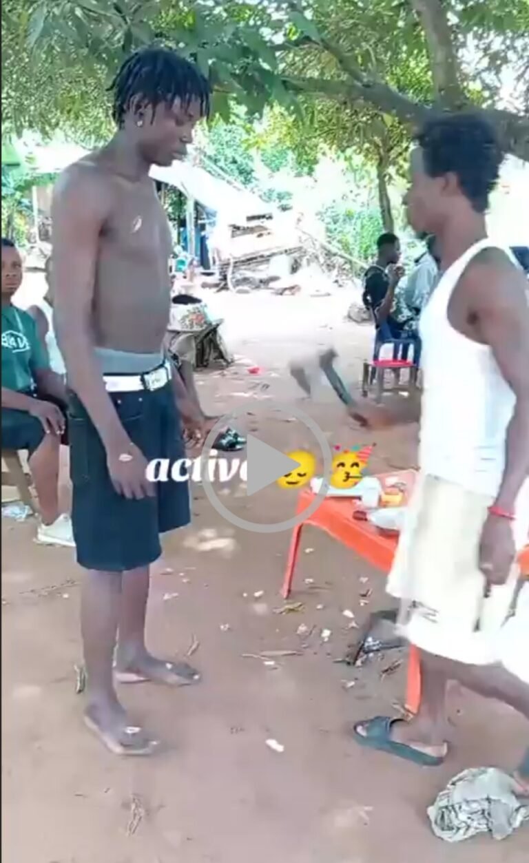 Video Of Man Testing Axe And Cutlass Charms On His Body Sparks Reactions [VIDEO]