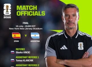 FIFA Names Officials For Spain, Argentina World Cup Final